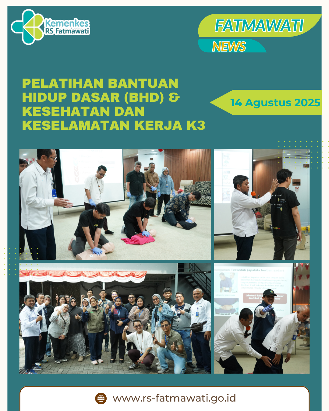 Pelatihan Bantuan Hidup Dasar (BHD) & K3