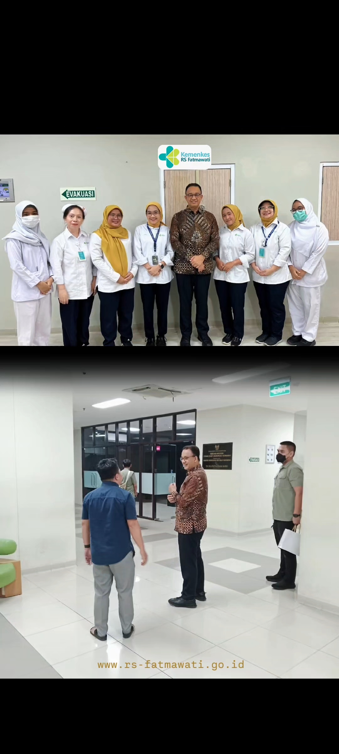Ada Bapak Anies Baswedan di RS Fatmawati