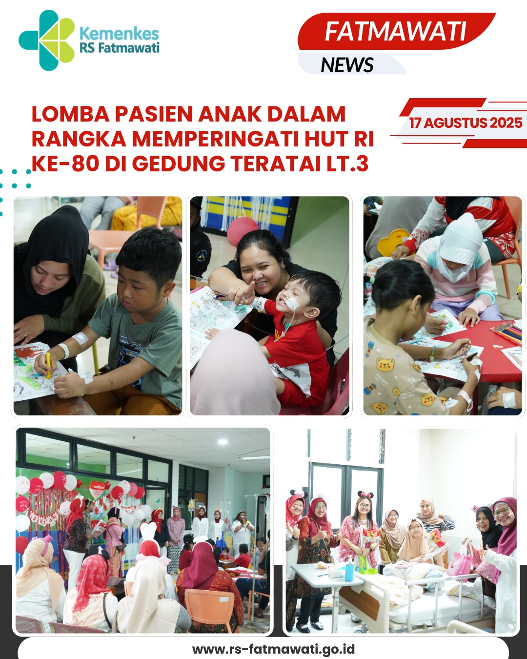 Semarak Kemerdekaan Bersama Pasien Anak