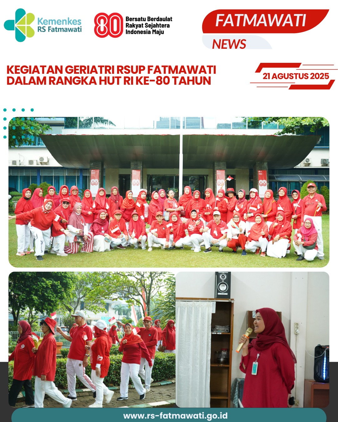 Kegiatan Geriatri  RSUP Fatmawati Dalam Rangka HUT RI Ke-80